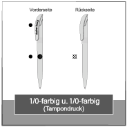 1/0- u. 1/0-farbig (Tampondruck)