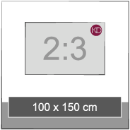 100cm x 150cm