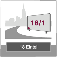 18 Eintel Großfläche