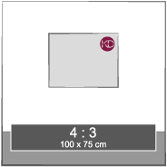 100cm x 75cm