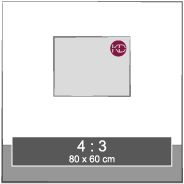 80cm x 60cm