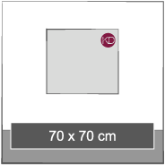70cm x 70cm