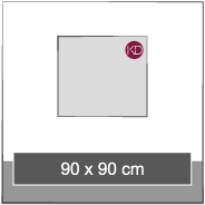 90cm x 90cm