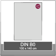 DIN B0 140 x 100 cm