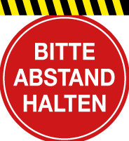 Bodenaufkleber Abstand +  Flatter