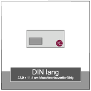 DIN lang Maschinenkuvertierfähig