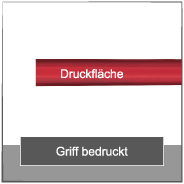 Griff bedruckt