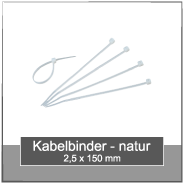 Kabelbinder 2,5 x 150 mm