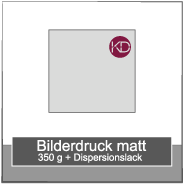 350g matt + Dispersionslack