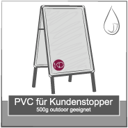 PVC Kundenstopper