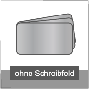 ohne Schreibfeld