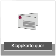 Klappkarte quer