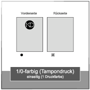 1/0-farbig (Tampondruck)