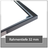 Rahmentiefe 32mm